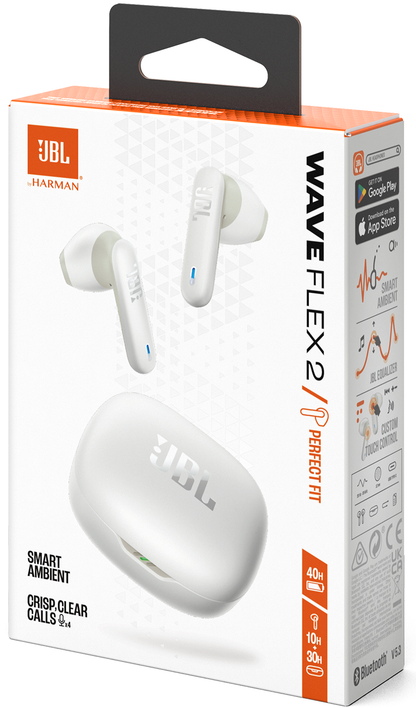 Handsfree Bluetooth JBL Wave Flex 2, TWS, ANC, MultiPoint, Beli JBLWFLEX2WHT