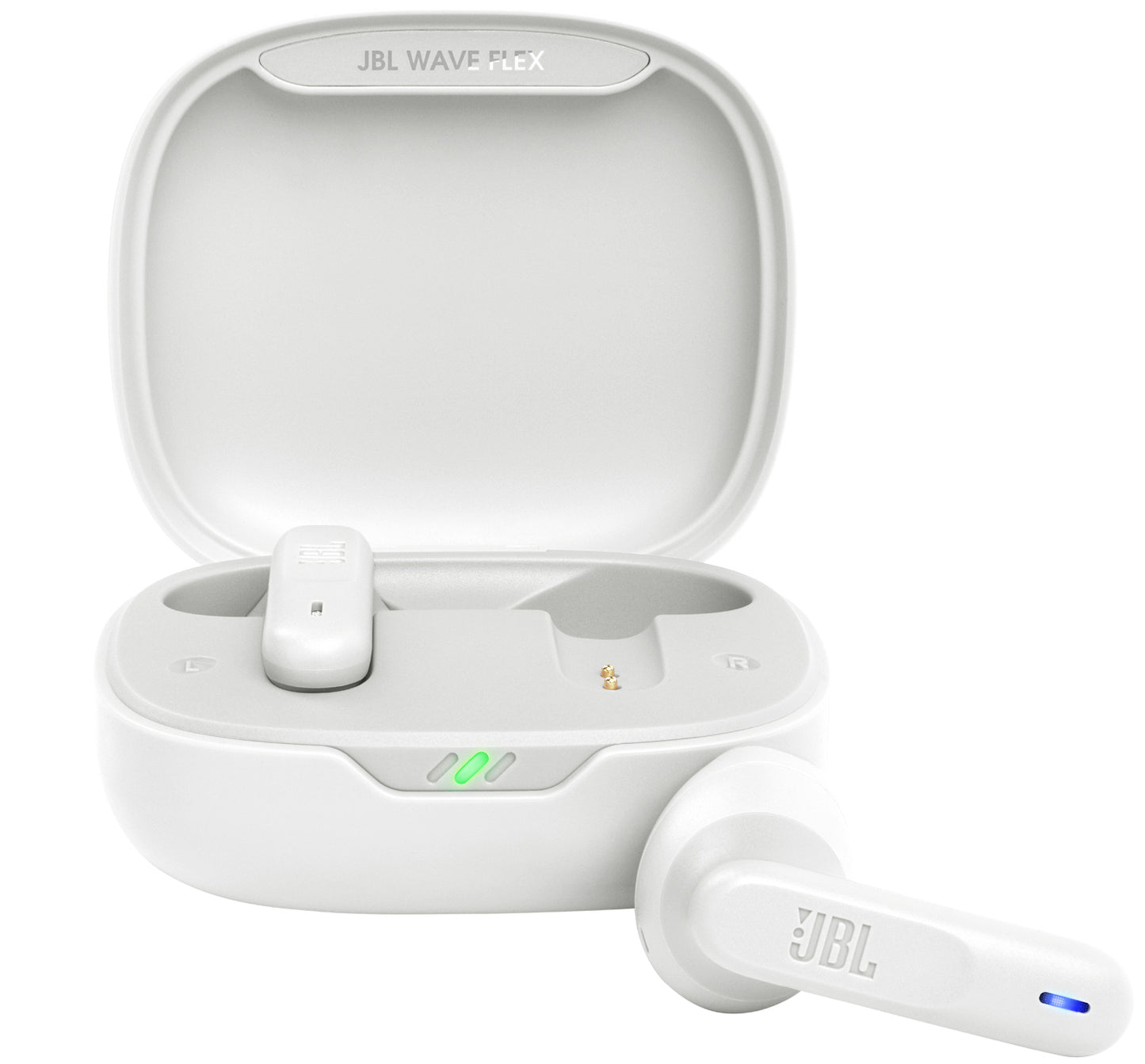 Handsfree Bluetooth JBL Wave Flex, TWS, Multipoint, Beli JBLWFLEXWHT