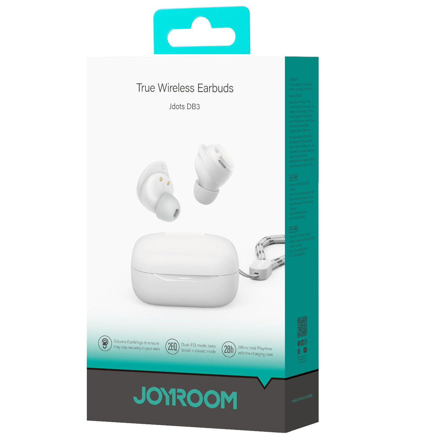 Handsfree Bluetooth Joyroom Jdots JR-DB3, TWS, Bela