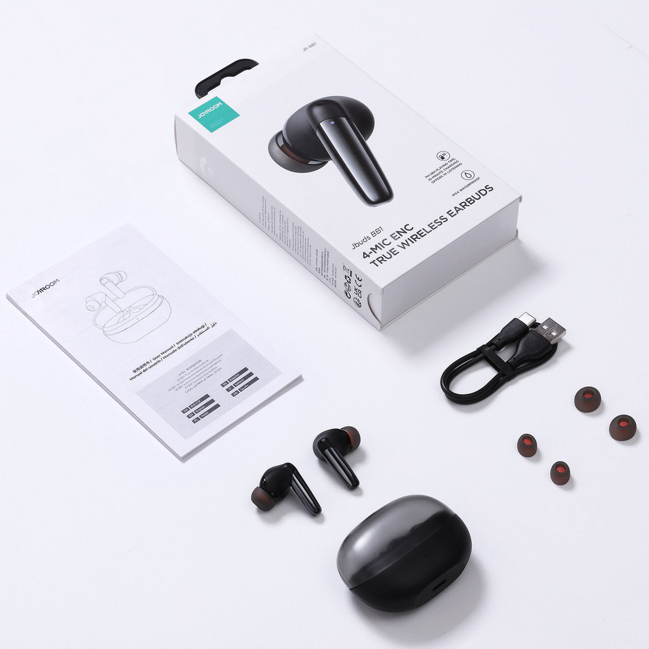 Handsfree Bluetooth Joyroom JR-BB1, TWS, Crna
