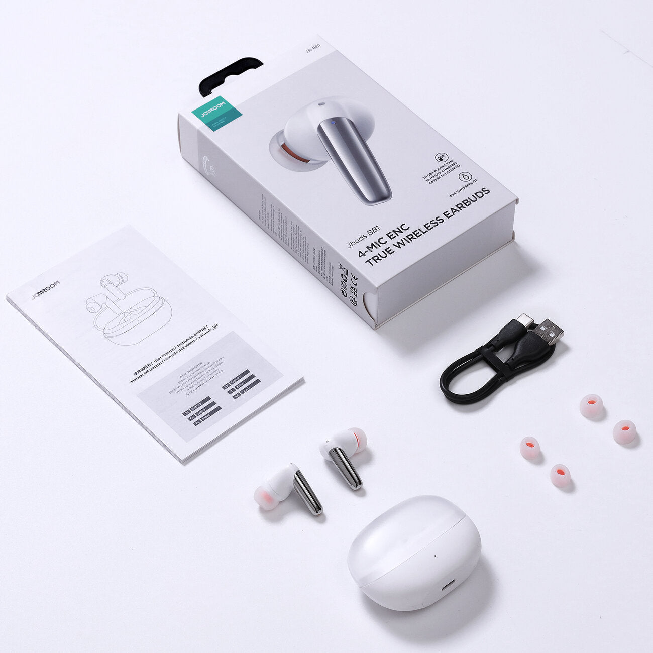 Handsfree Bluetooth Joyroom JR-BB1, TWS, Bela