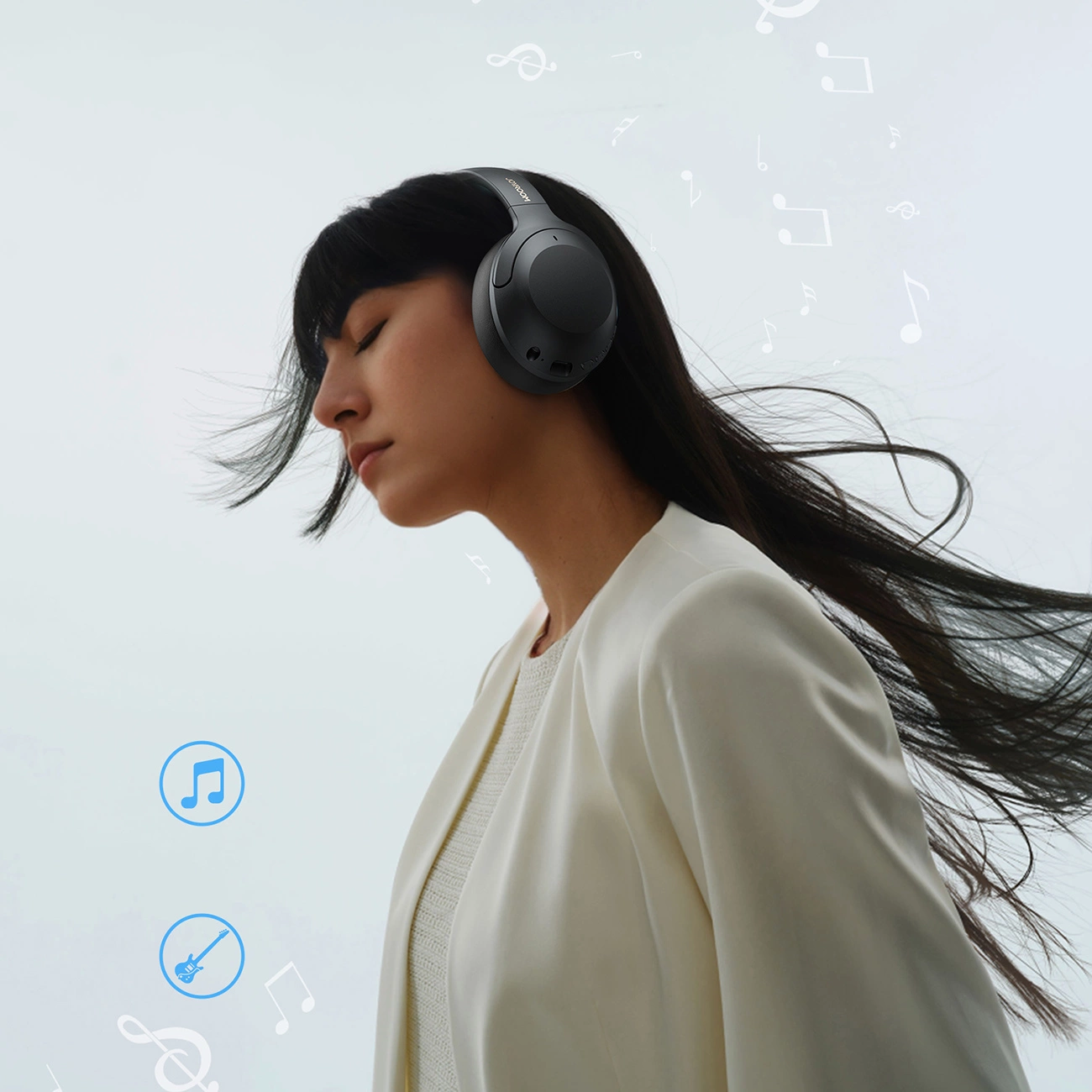 Handsfree Bluetooth Joyroom JR-JH2, A2DP, ANC, Crna