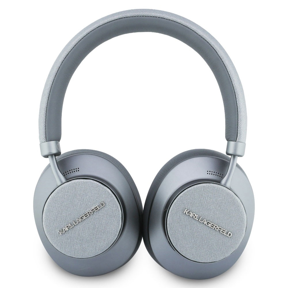 Handsfree Bluetooth Karl Lagerfeld Saffiano Elongated, A2DP, ANC, Sivi