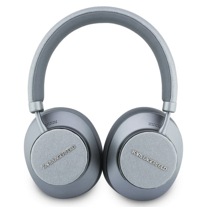 Handsfree Bluetooth Karl Lagerfeld Saffiano Elongated, A2DP, ANC, Sivi