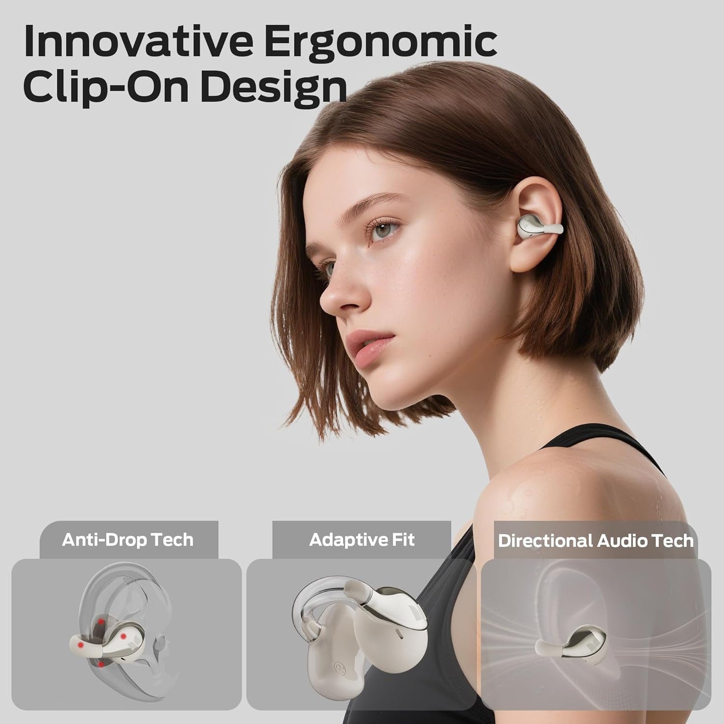 Handsfree Bluetooth Monster AC225, TWS, Svetlo krem