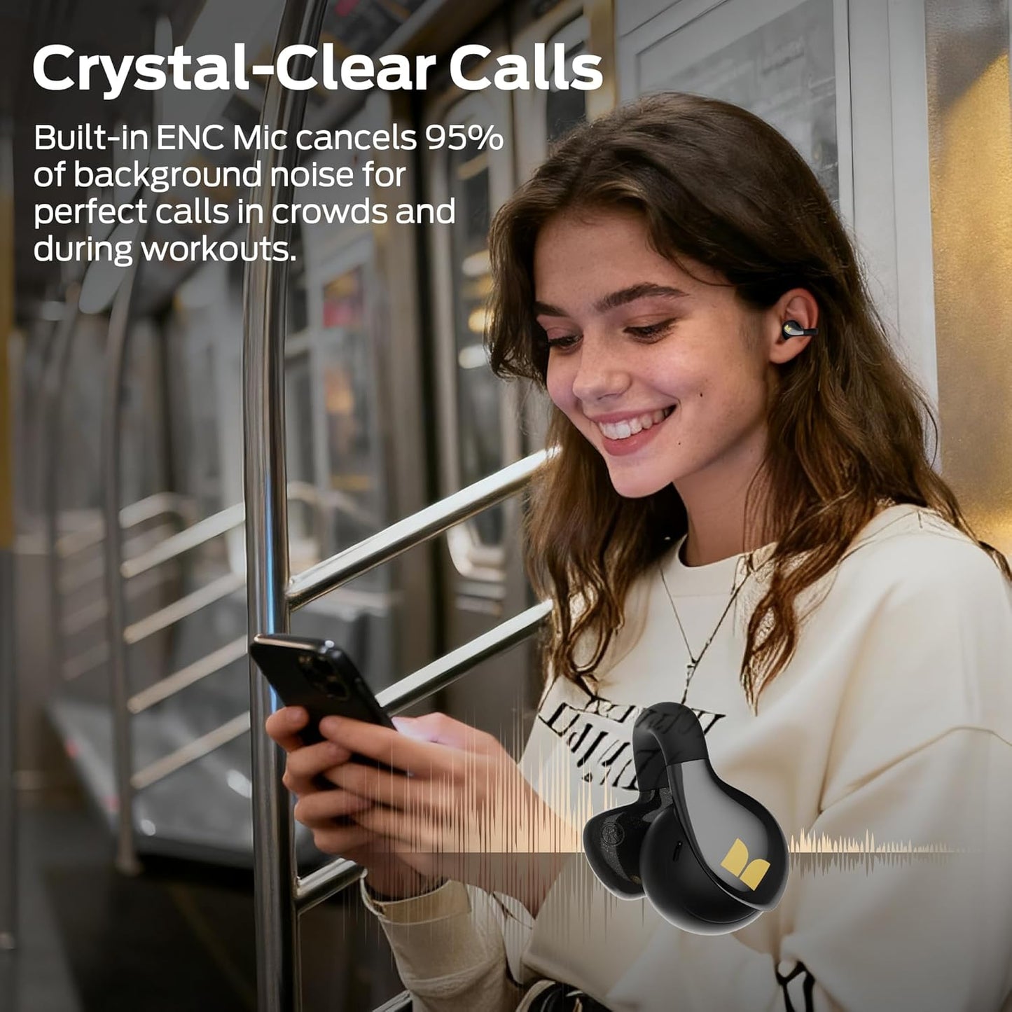 Handsfree Bluetooth Monster AC225, TWS, Crna