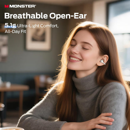 Handsfree Bluetooth Monster AC225, TWS, Svetlo krem