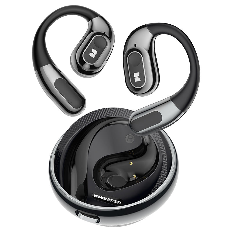 Handsfree Bluetooth Monster AC330 AI Translation, TWS, Crna