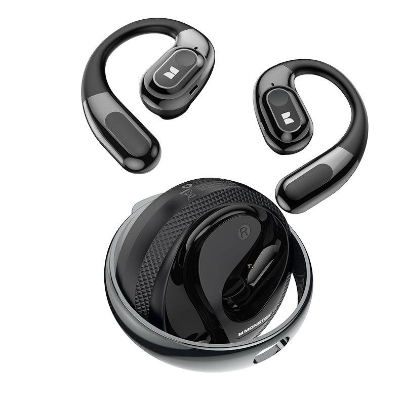 Handsfree Bluetooth Monster AC330 AI Translation, TWS, Crna