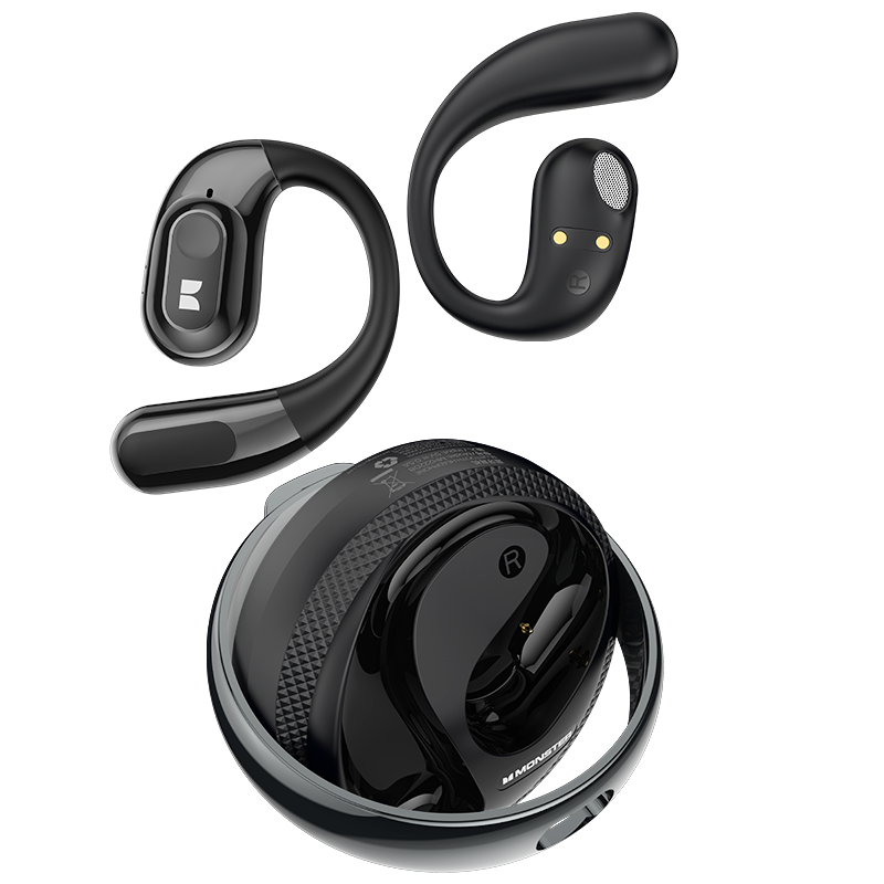 Handsfree Bluetooth Monster AC330 AI Translation, TWS, Crna