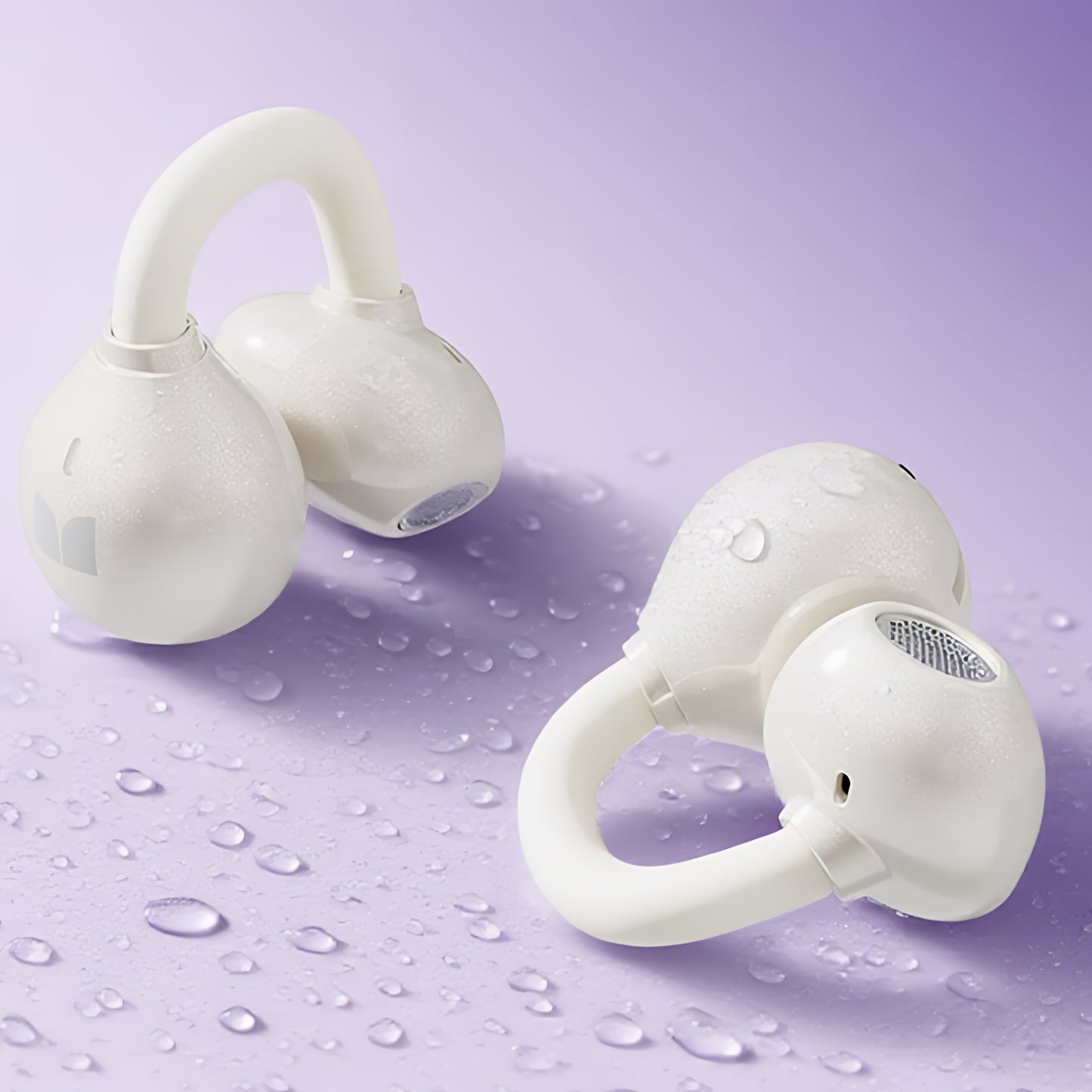 Handsfree Bluetooth Monster AirClip AC200, TWS, Svetlo krem