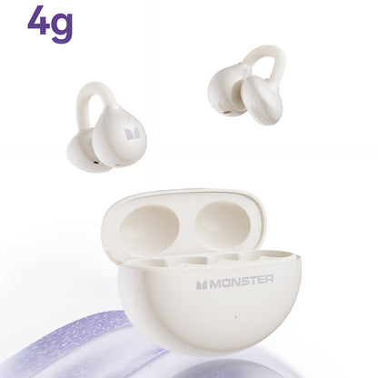 Handsfree Bluetooth Monster AirClip AC200, TWS, Svetlo krem