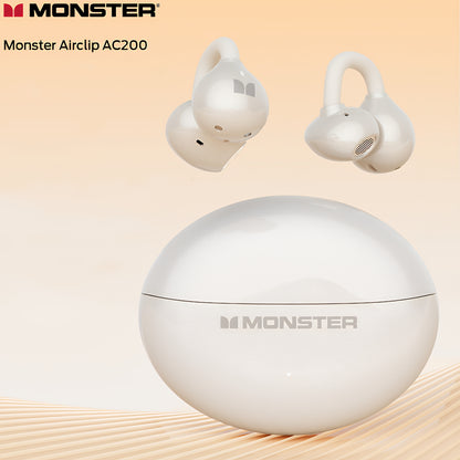 Handsfree Bluetooth Monster AirClip AC200, TWS, Svetlo krem
