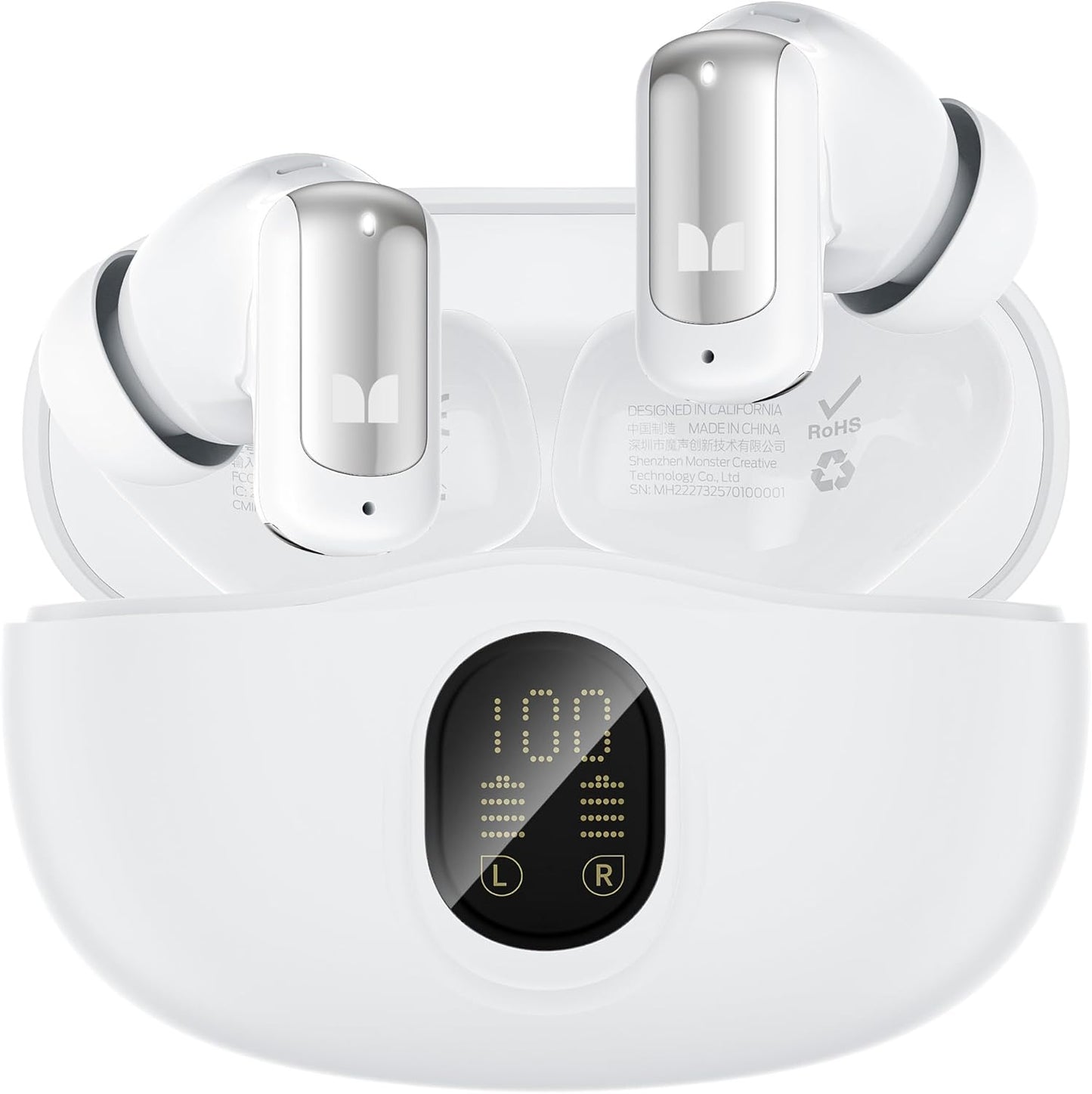 Handsfree Bluetooth Monster N-Lite 217, TWS, Bela