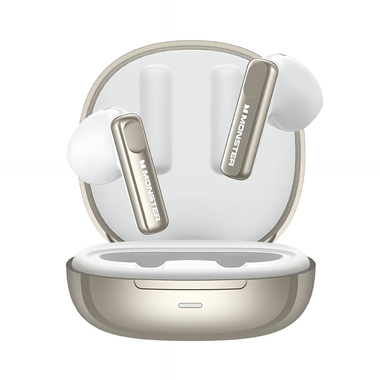 Handsfree Bluetooth Monster N-Lite 209, TWS, Srebrna