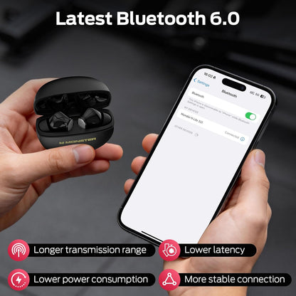 Handsfree Bluetooth Monster N-Lite 310, TWS, Crna