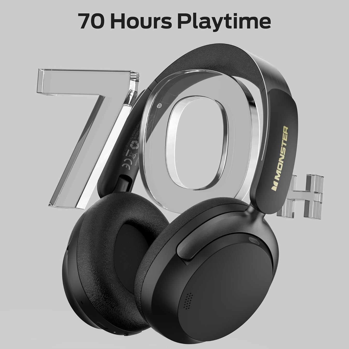 Handsfree Bluetooth Monster Persona 3rd, MultiPoint, A2DP, ANC, Crna
