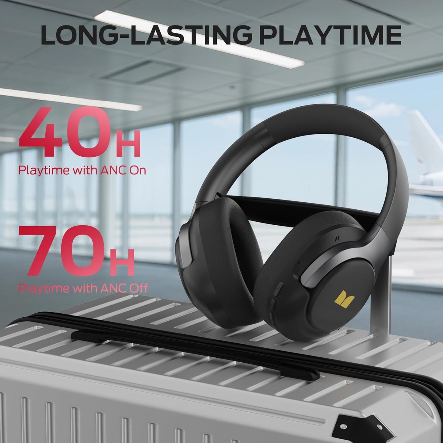 Handsfree Bluetooth Monster Persona 5th, MultiPoint, A2DP, ANC, Crna