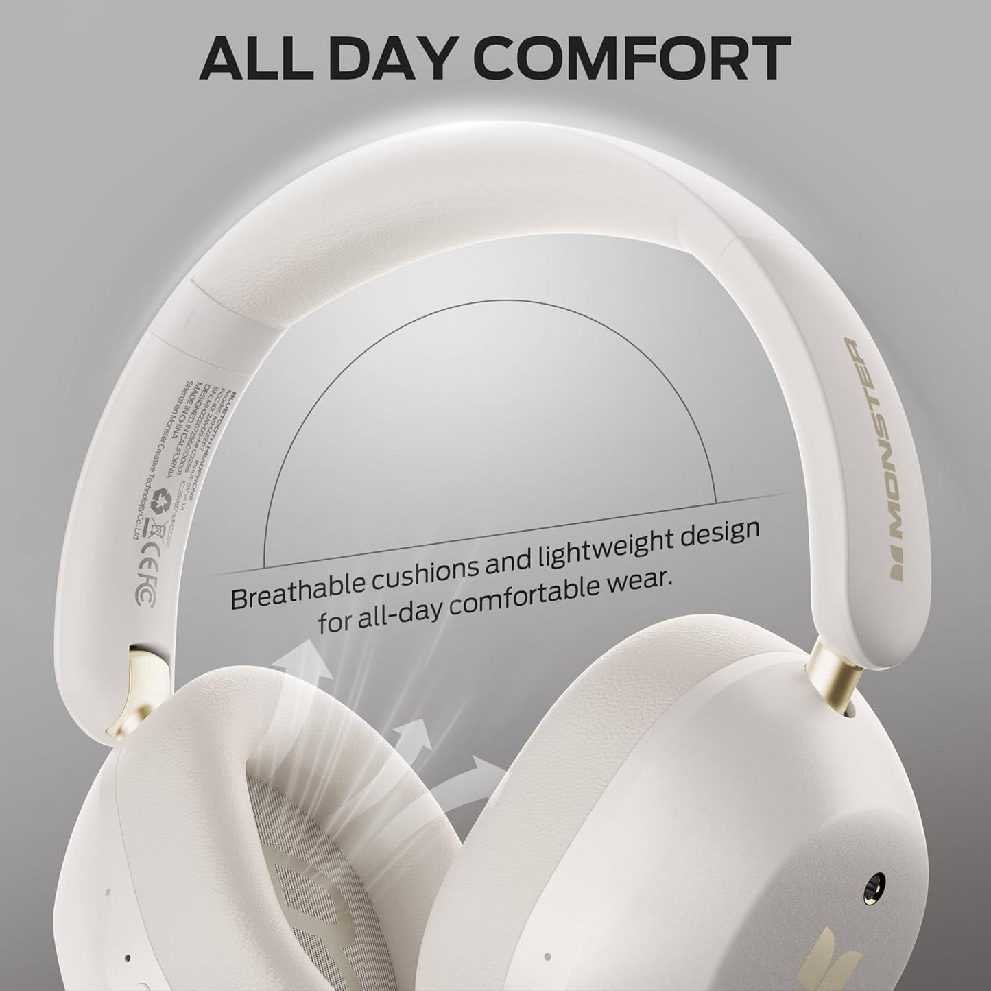 Handsfree Bluetooth Monster Persona 6th, MultiPoint, A2DP, ANC, Bela