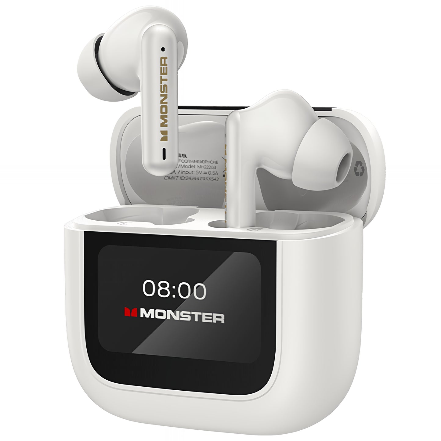 Handsfree Bluetooth Monster TH300, TWS, Bela