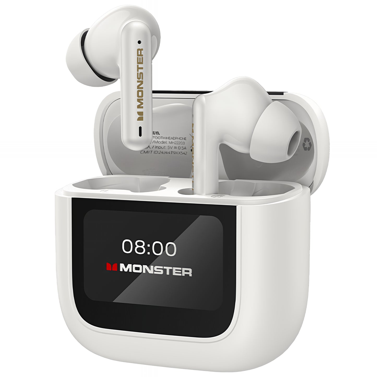 Handsfree Bluetooth Monster TH300, TWS, Bela