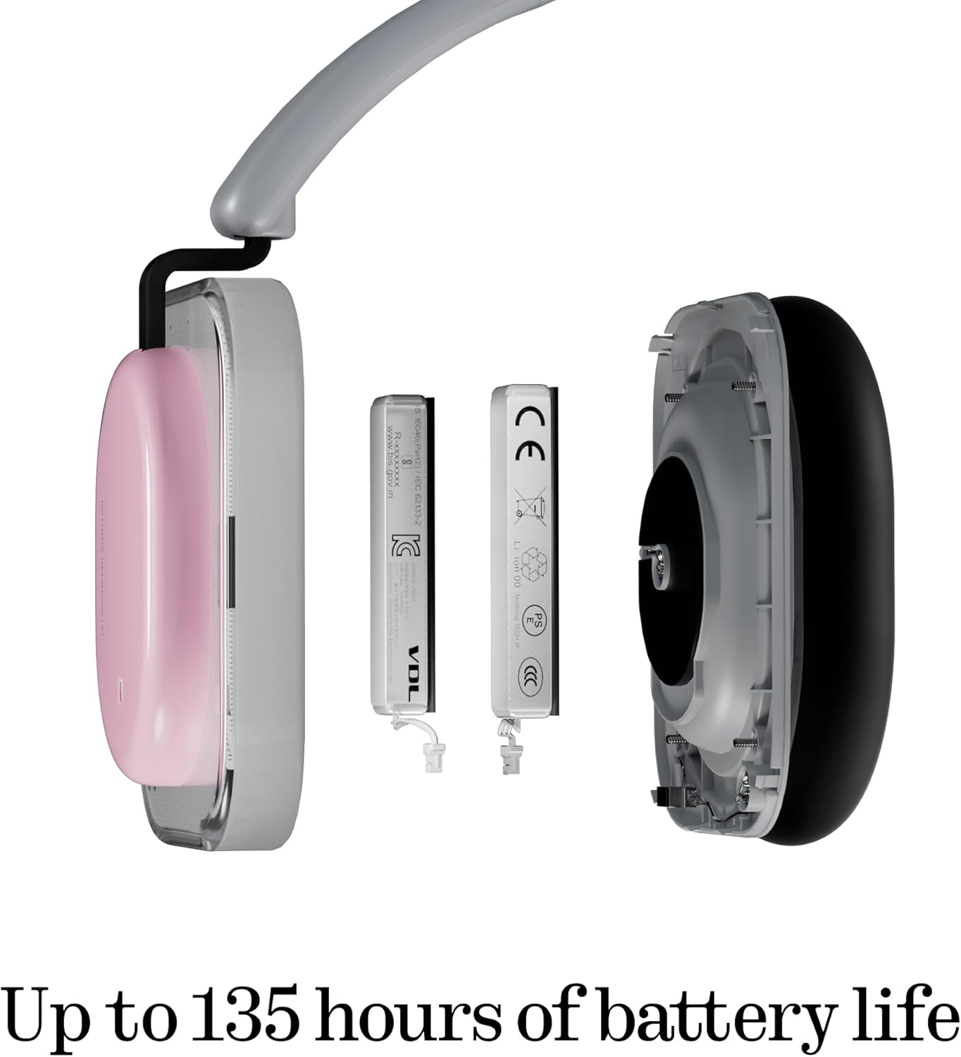 Handsfree Bluetooth Nothing Headphone (a), MultiPoint, A2DP, ANC, Crna