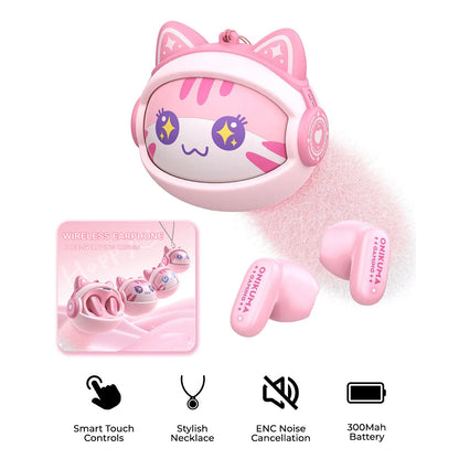 Handsfree Bluetooth Onikuma TX603, TWS, Roze