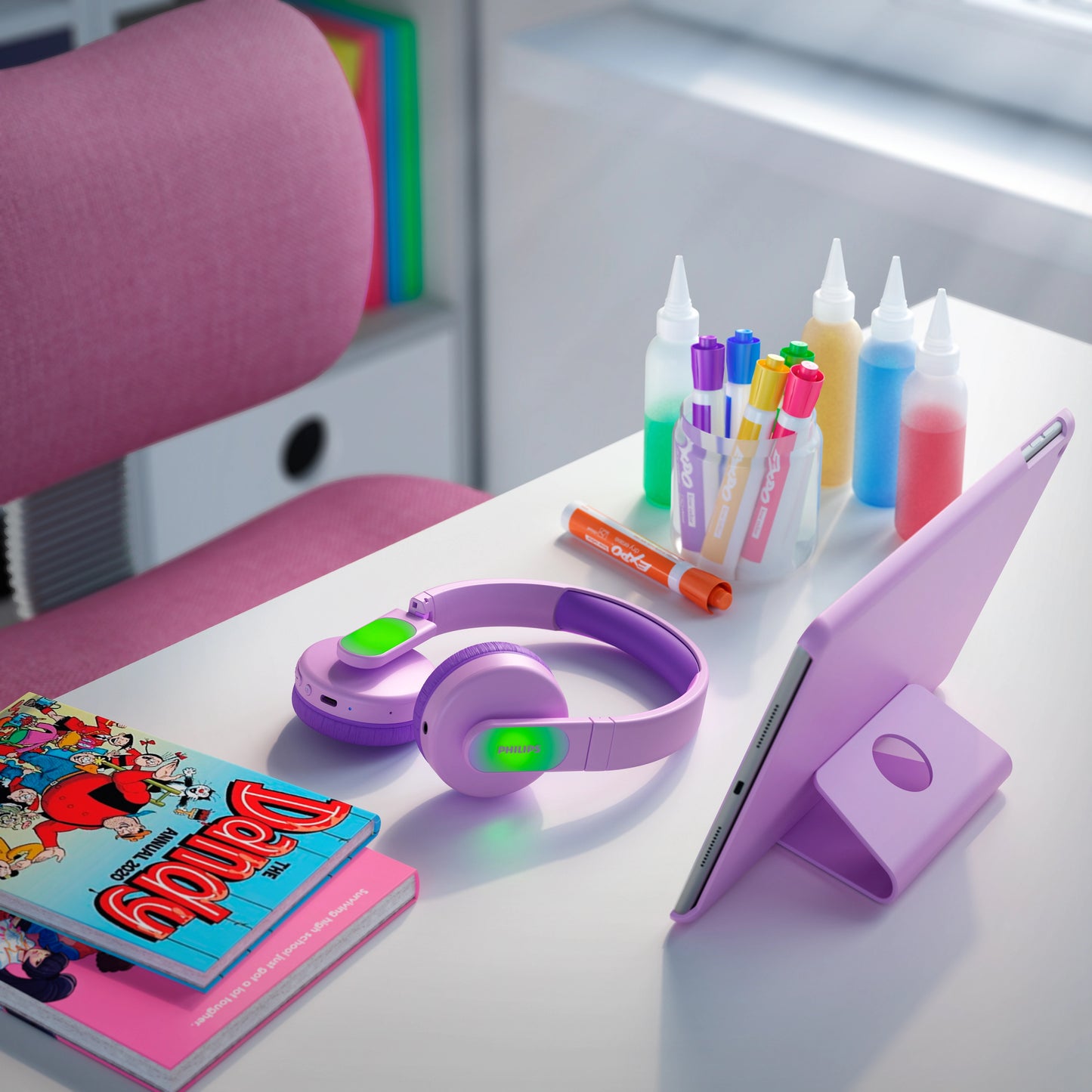 Handsfree Bluetooth Philips Kids, A2DP, Roze TAK4206PK/00