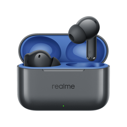 Handsfree Bluetooth Realme Buds T200, TWS, ANC, MultiPoint, Sivi