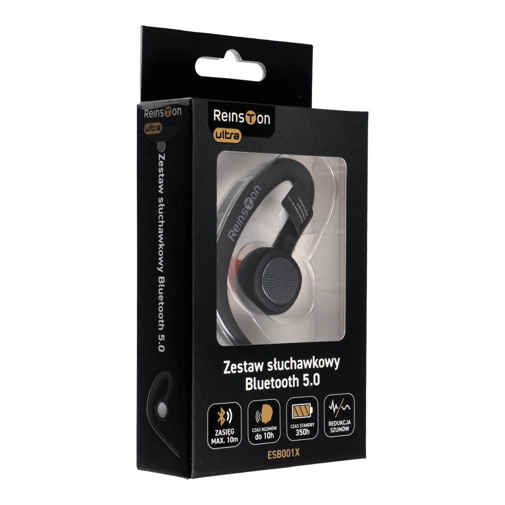 Handsfree Bluetooth Reinston ESB001X, MultiPoint, A2DP, Crna