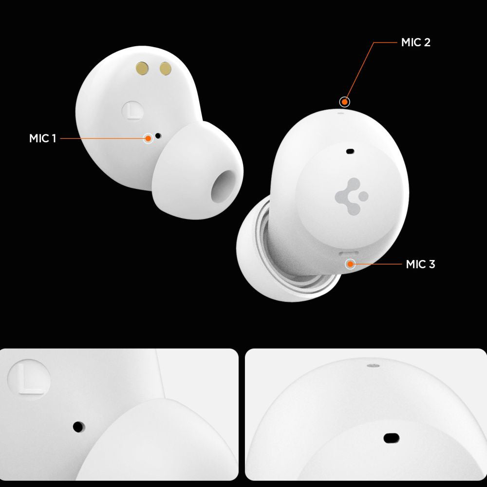 Handsfree Bluetooth Spigen SA2401, TWS, ANC, Crni ASD07887