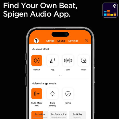 Handsfree Bluetooth Spigen SA2401, TWS, ANC, Crni