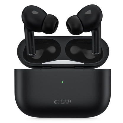Handsfree Bluetooth Tech-Protect Ultraboost Pro, TWS, Crni