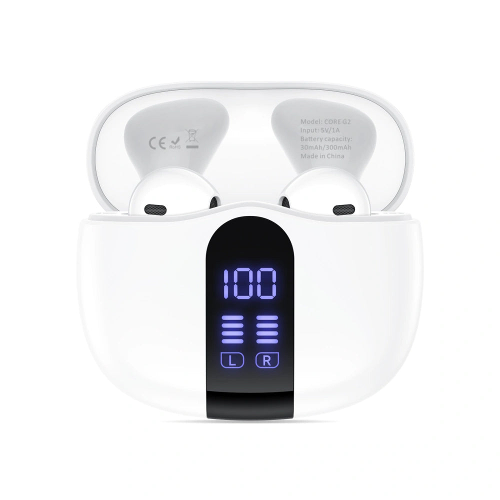 Handsfree Bluetooth Tech-Protect Ultraboost Core G2, TWS, Bela