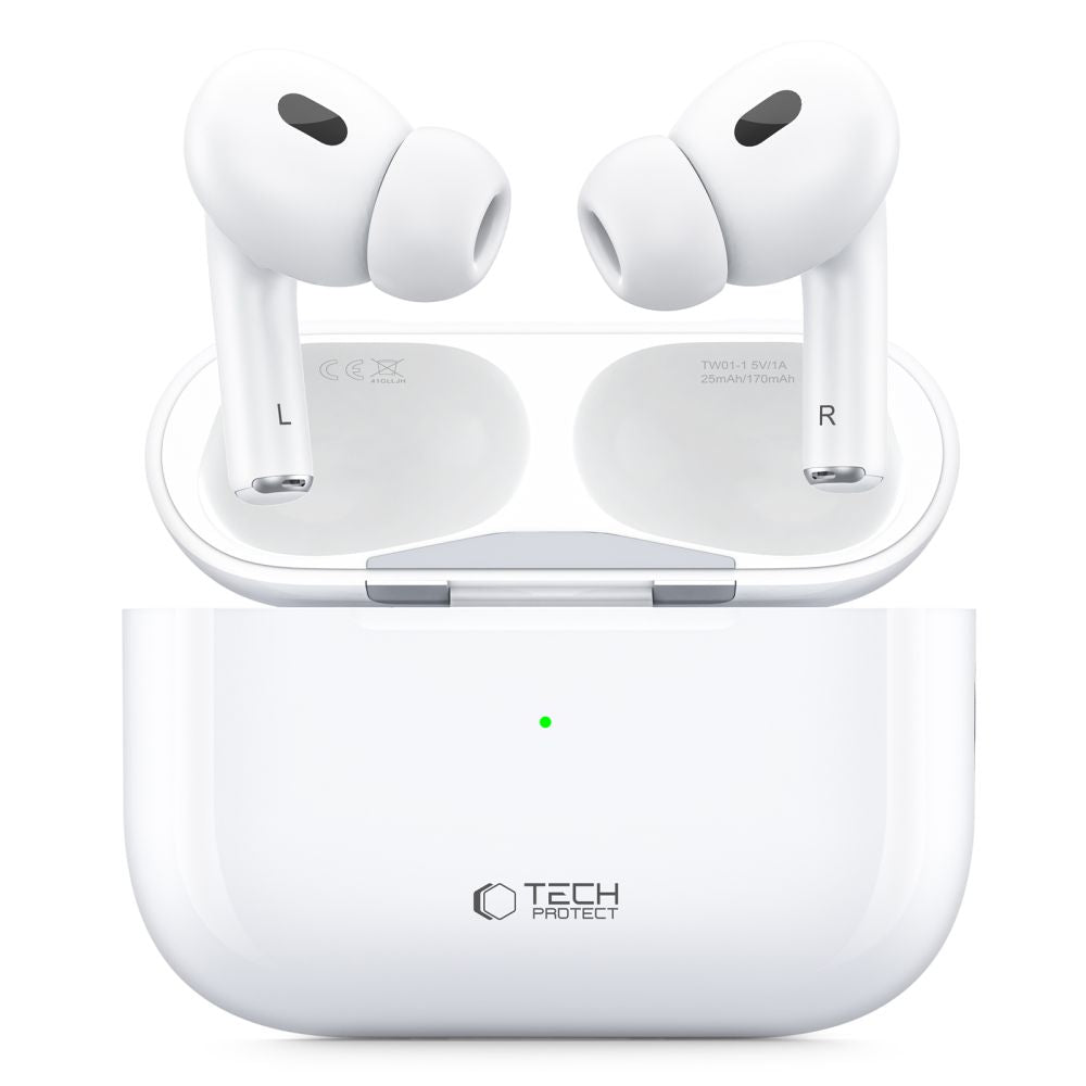 Handsfree Bluetooth Tech-Protect Ultraboost Pro, TWS, White