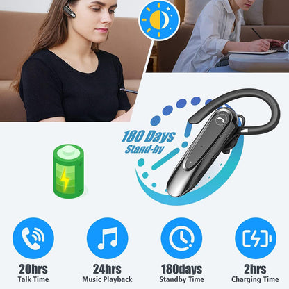 Handsfree Bluetooth Techsuit CB2 AirTalk, A2DP, Crni