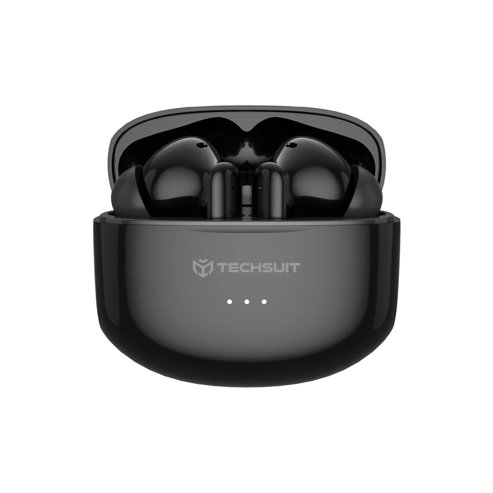 Handsfree Bluetooth Techsuit CW1 Audira Pro, TWS, ANC, Crna