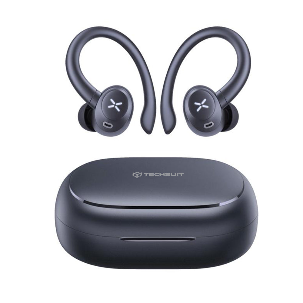Handsfree Bluetooth Techsuit CW4 AirTune, TWS, Crni