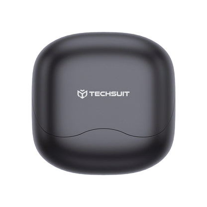 Handsfree Bluetooth Techsuit CW5 EchoFit Pro, TWS, ANC, MultiPoint, Crni
