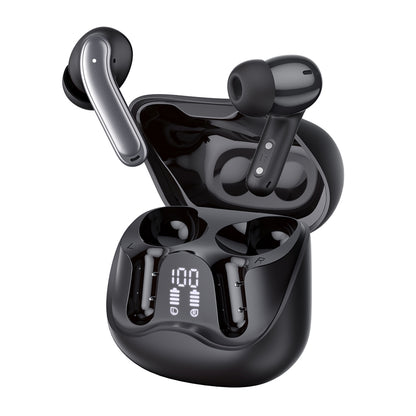 Handsfree Bluetooth Techsuit CW5 EchoFit Pro, TWS, ANC, MultiPoint, Crni