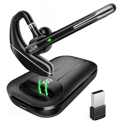 Bluetooth slušalica za Call Center Techsuit Hearyo A6L, Crna