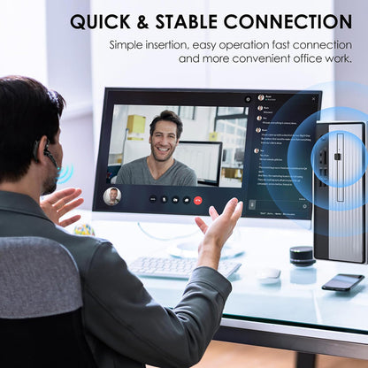 Bluetooth slušalica za Call Center Techsuit Hearyo A6L, Crna