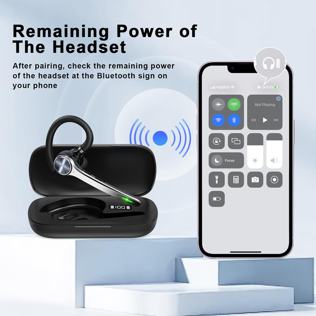 Handsfree Bluetooth Techsuit NeXound G7, MultiPoint, A2DP, Crna