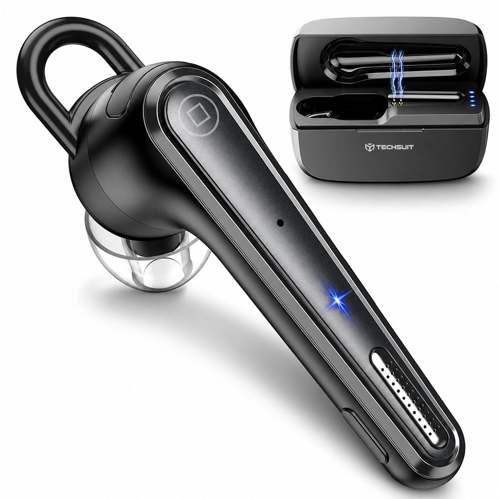 Handsfree Bluetooth Techsuit Voicera CB3, A2DP, Crna