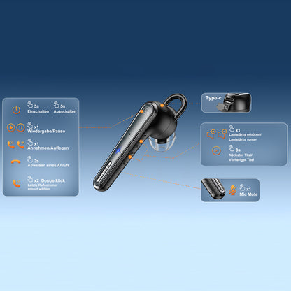 Handsfree Bluetooth Techsuit Voicera CB3, A2DP, Crna