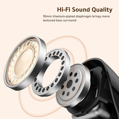 Handsfree Bluetooth UGREEN Dots (75628), TWS, MultiPoint, Crna