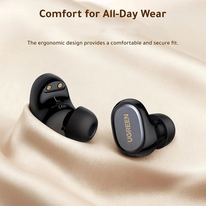 Handsfree Bluetooth UGREEN Dots (75628), TWS, MultiPoint, Crna