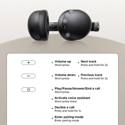 Handsfree Bluetooth UGREEN HiTune Max 2 HP205, MultiPoint, A2DP, ANC, Crna