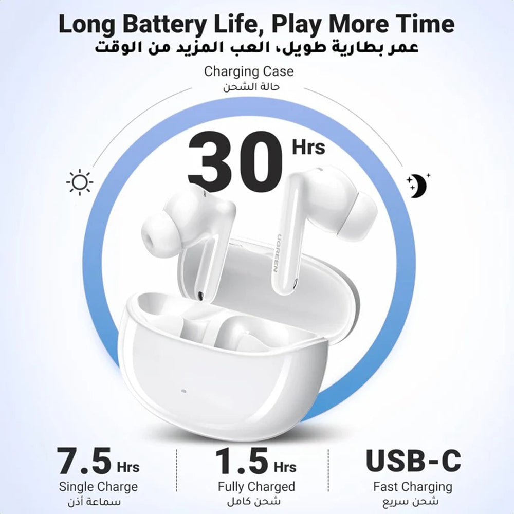 Handsfree Bluetooth UGREEN HiTune T3 Pro WS206, TWS, ANC, MultiPoint, Beli