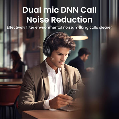 Handsfree Bluetooth UGREEN HP202, A2DP, ANC, Black 